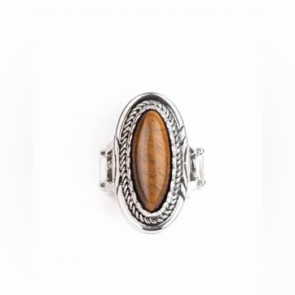 Tiger's eye stone ring*